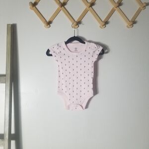 YOGA SPROUT BABY GIRL'S PINK ONESIE BODYSUIT SIZE 6 TO 9 MONTHS 100% COTTON